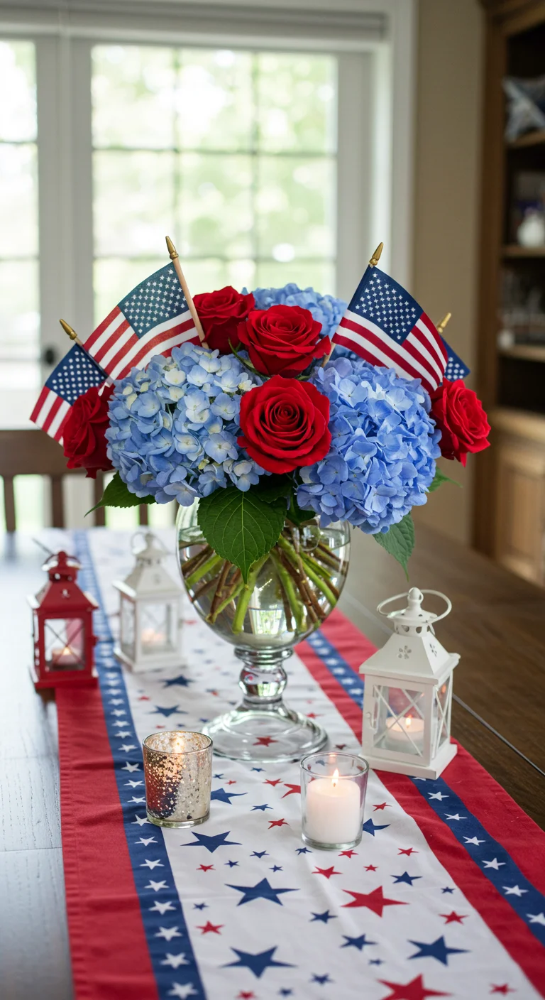 1. Stars and Stripes: The Classic American Flag Centerpiece