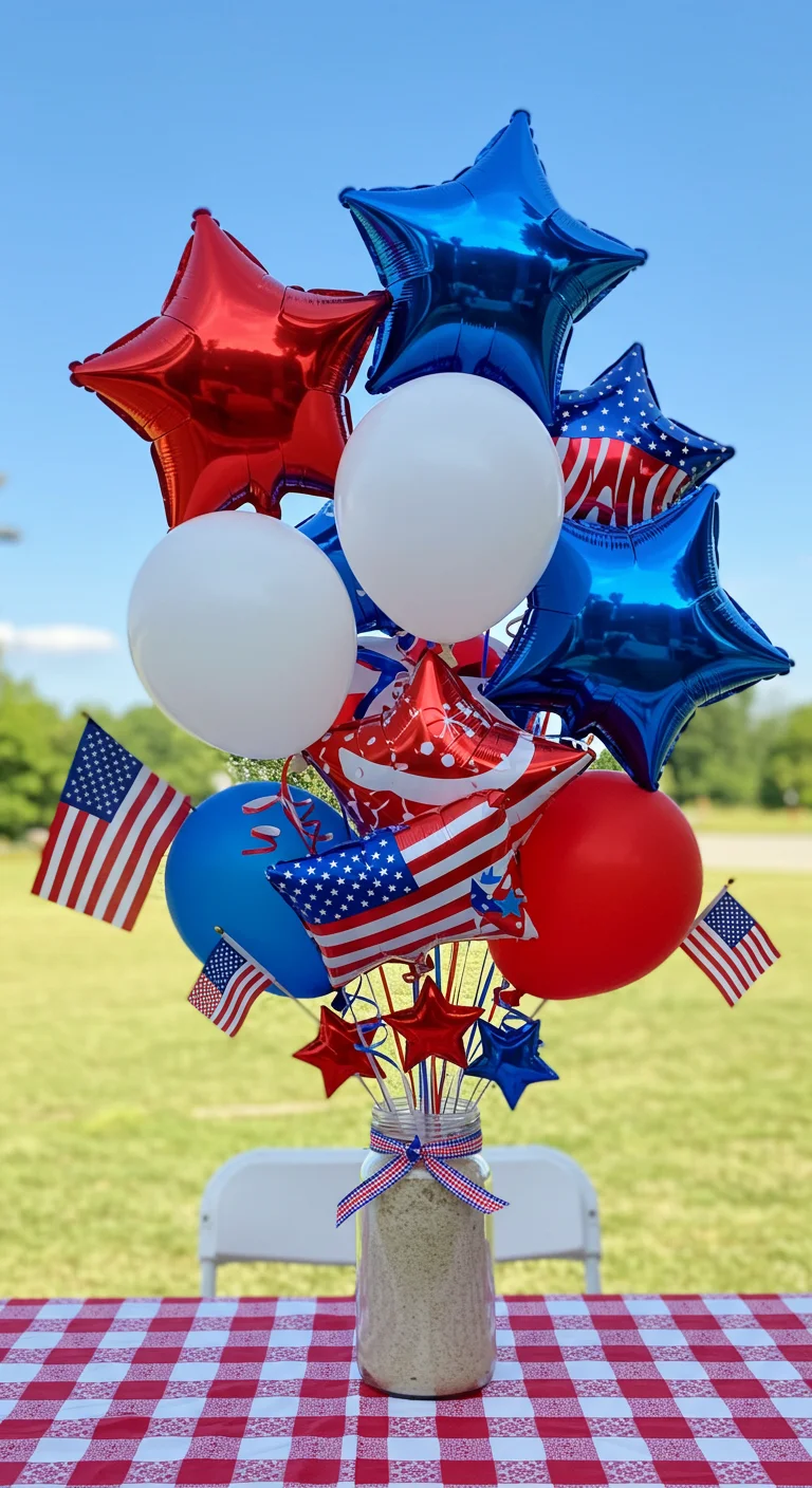 7. Bold and Beautiful Balloon Bouquets to Celebrate Independence