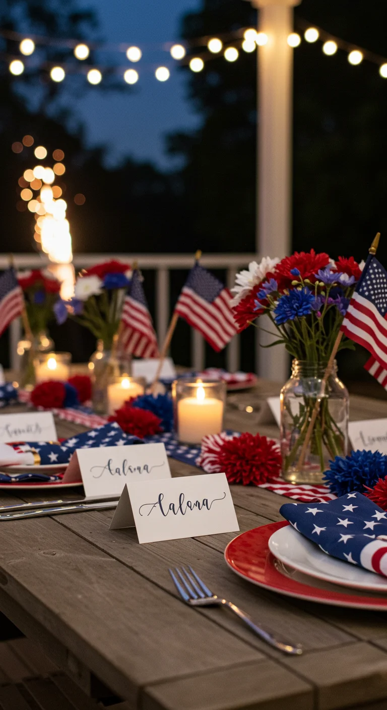 9. Themed Place Cards: Personalizing Your Celebration with Patriotism