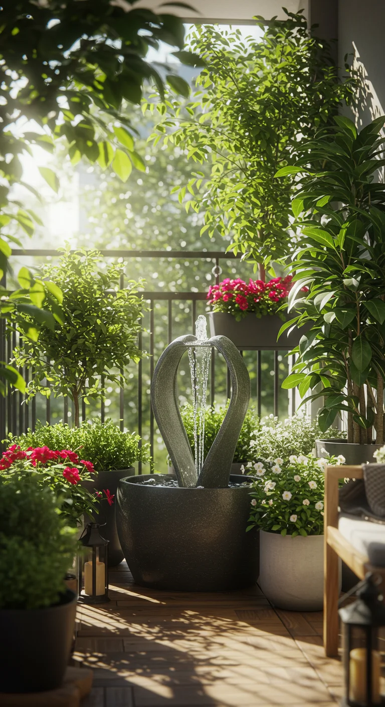 17. Water Features: Adding Serenity with Small Fountains