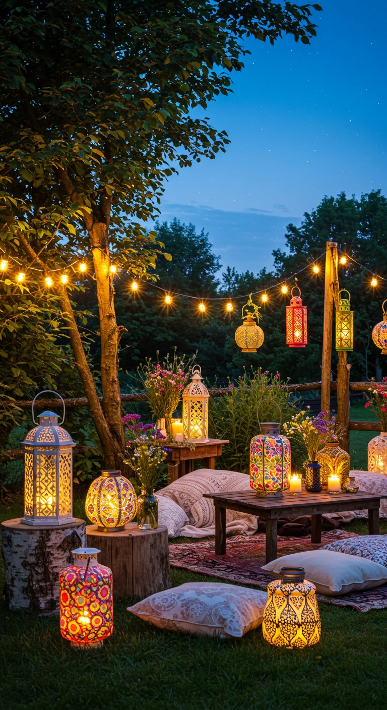 9. Fairy Lights and Lanterns: Illuminating Your Space