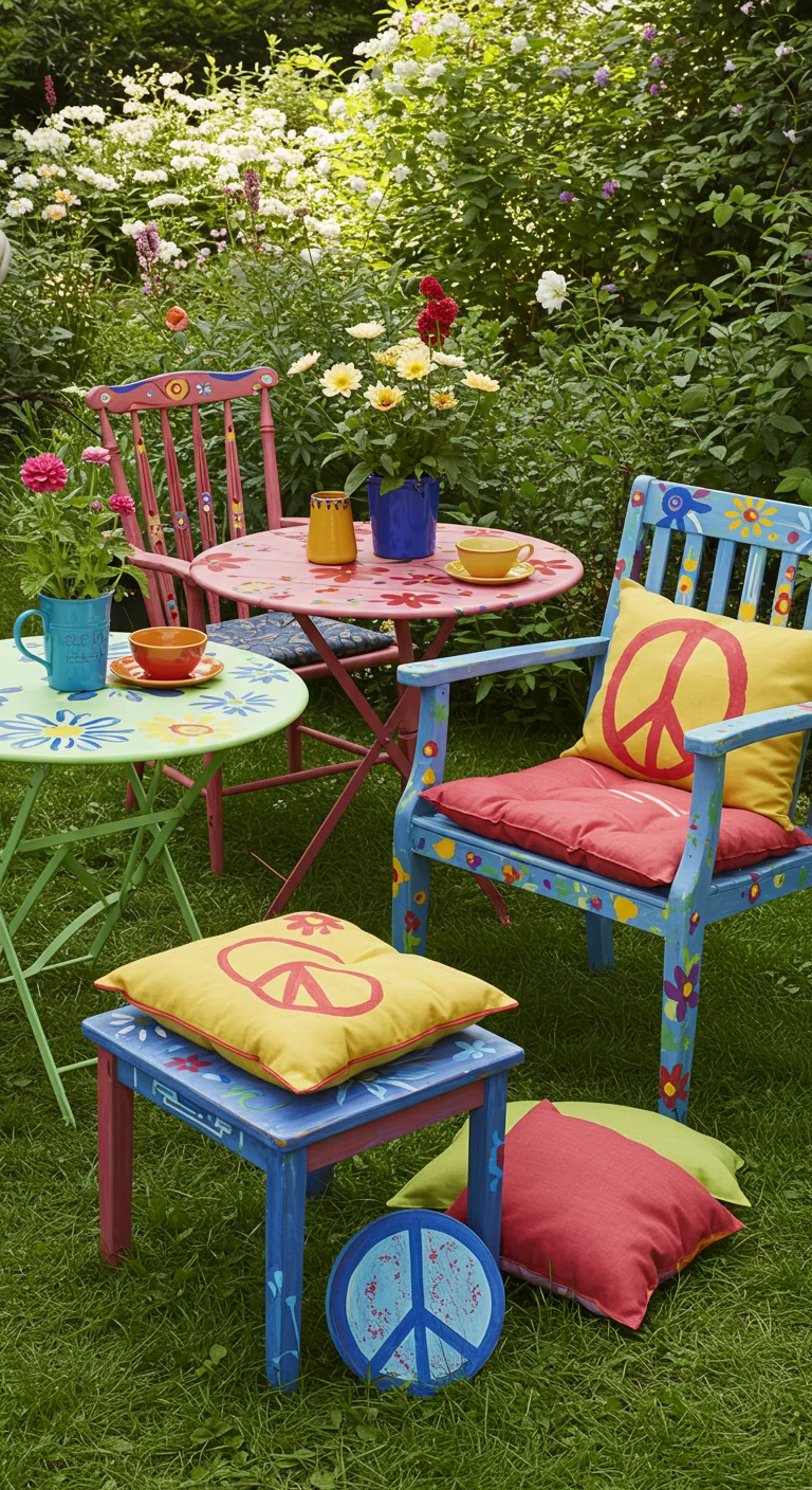 10. Color Your World: Painting Garden Furniture for a Fun Touch