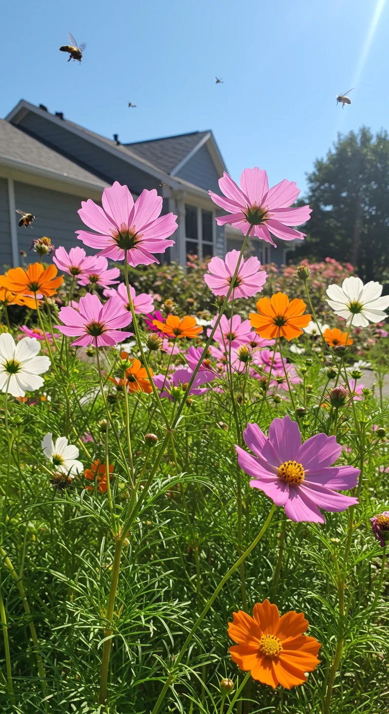 23. Cheerful Cosmos: Easy Blooms for Beginners