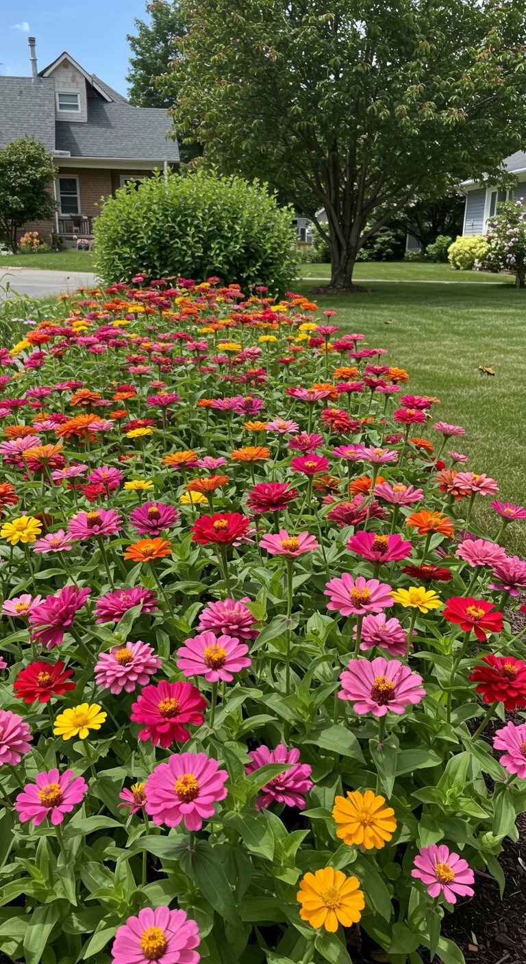 26. Colorful Zinnias: Summer's Brightest Blooms