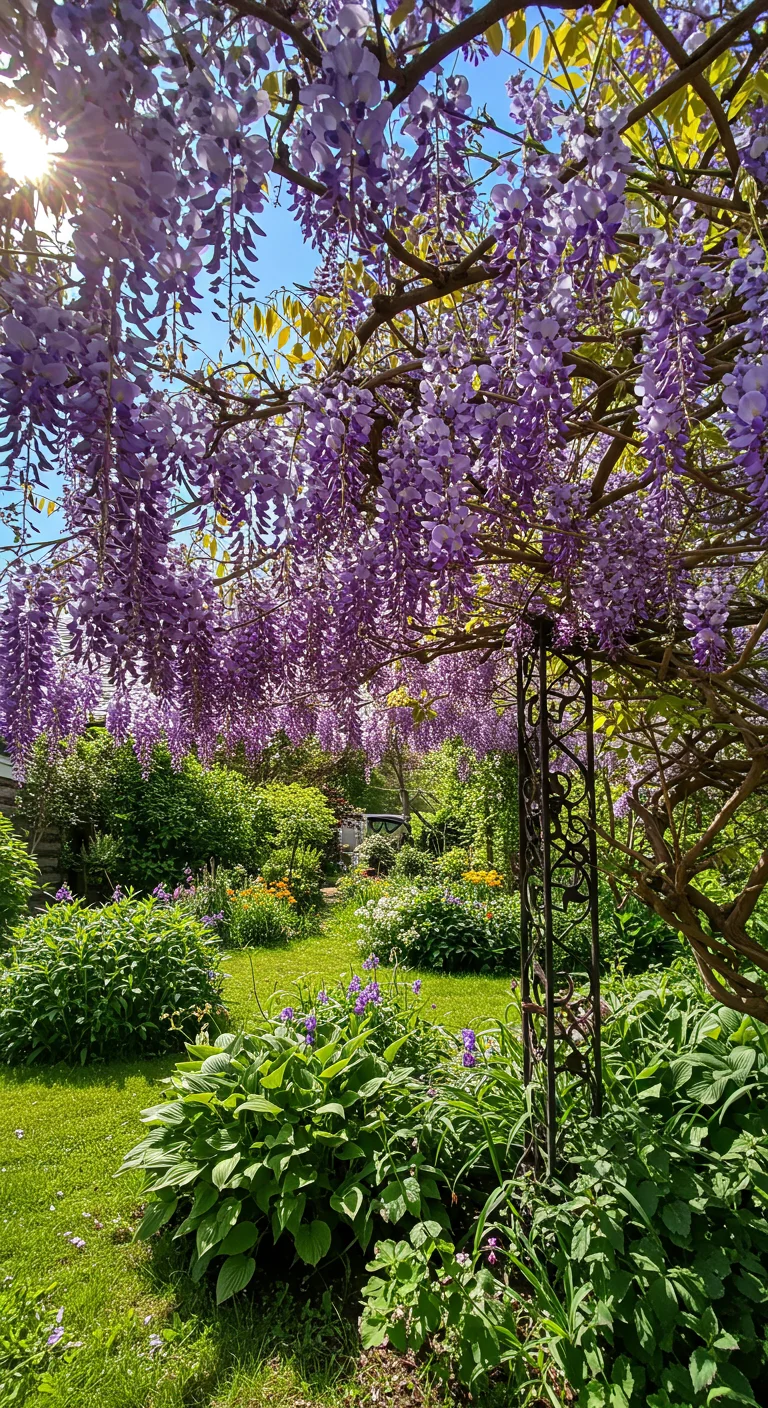 28. Whimsical Wisteria: A Cascading Floral Delight