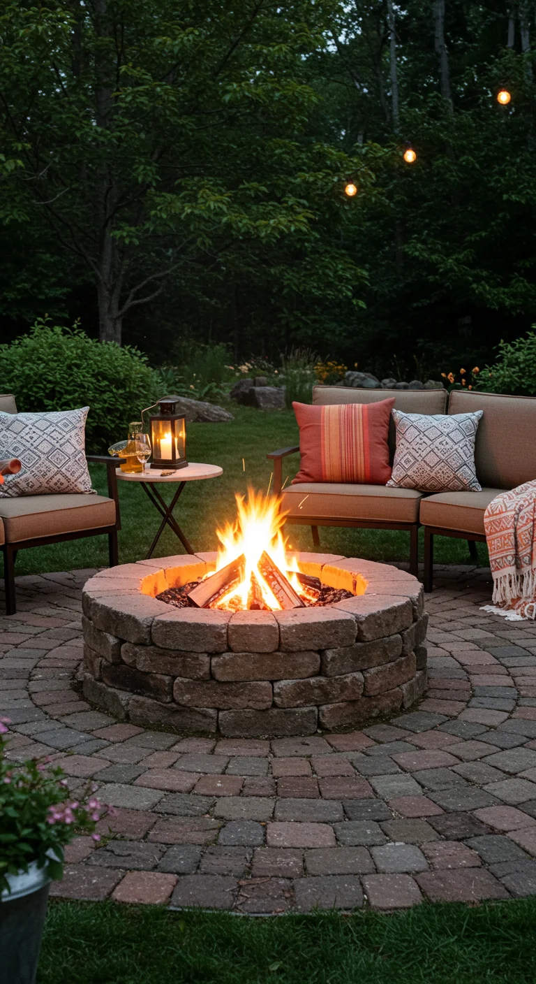 1. Rustic Charm: Building a Stone Fire Pit