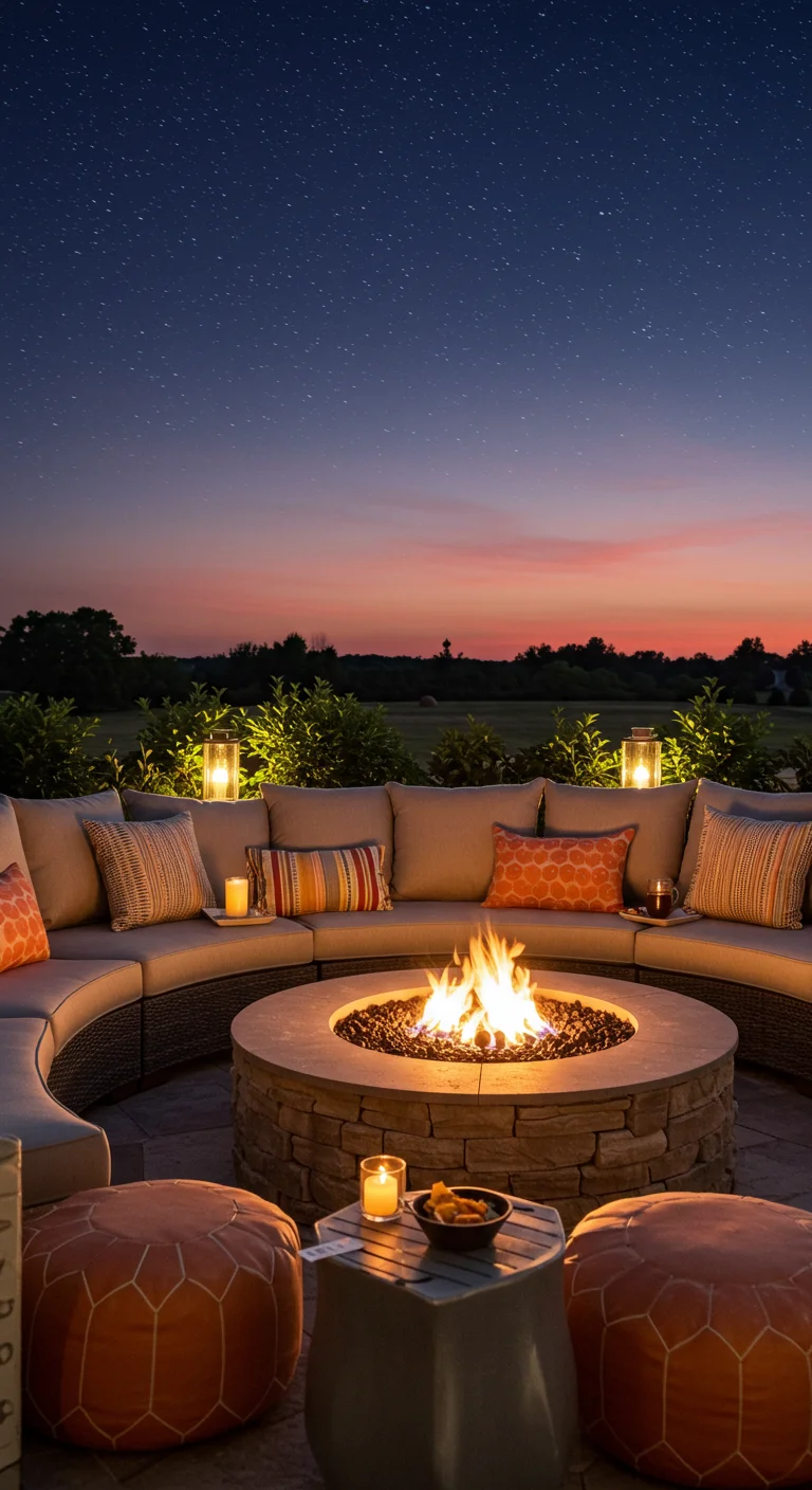 14. Multi-Use Spaces: Fire Pits for Entertaining and Relaxation