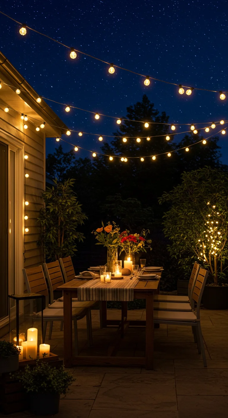 1. Twinkling String Lights: The Classic Charm