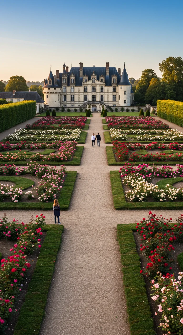 3. Whispers of Romance: The Rose Garden of Château de Villandry, France
