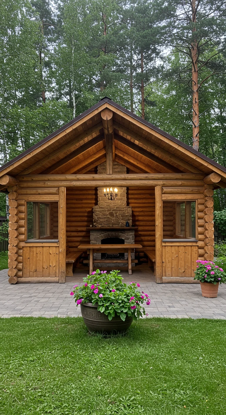 2. Rustic Charm: The Log Cabin Retreat