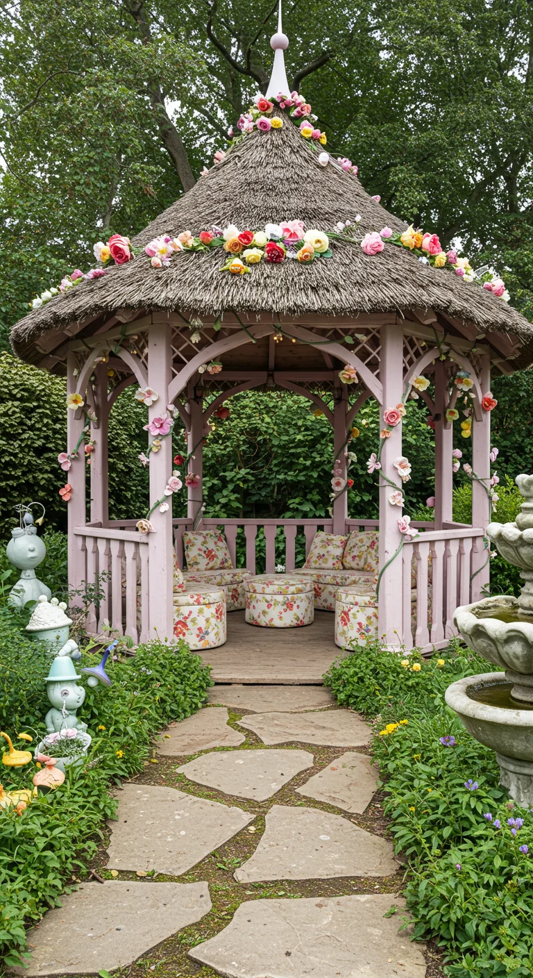 17. Whimsical Wonderland: Fairy-Tale Inspired Gazebos