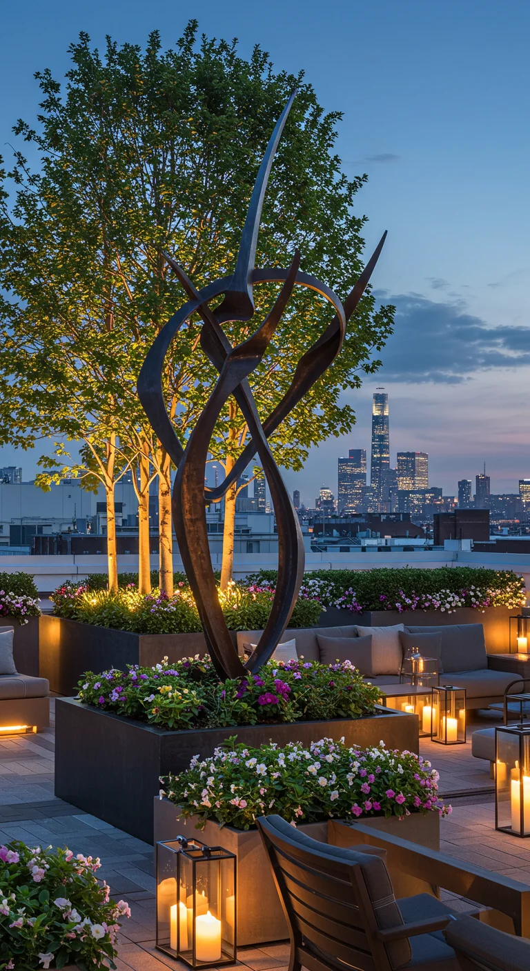 11. Artistic Flair: Incorporating Sculptures and Art