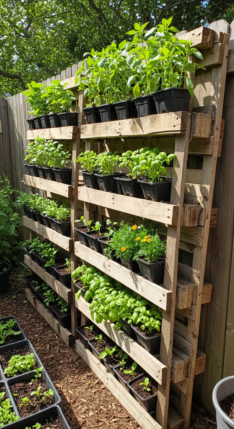 9. Creative Seedling Starters: Pallet Nursery Ideas