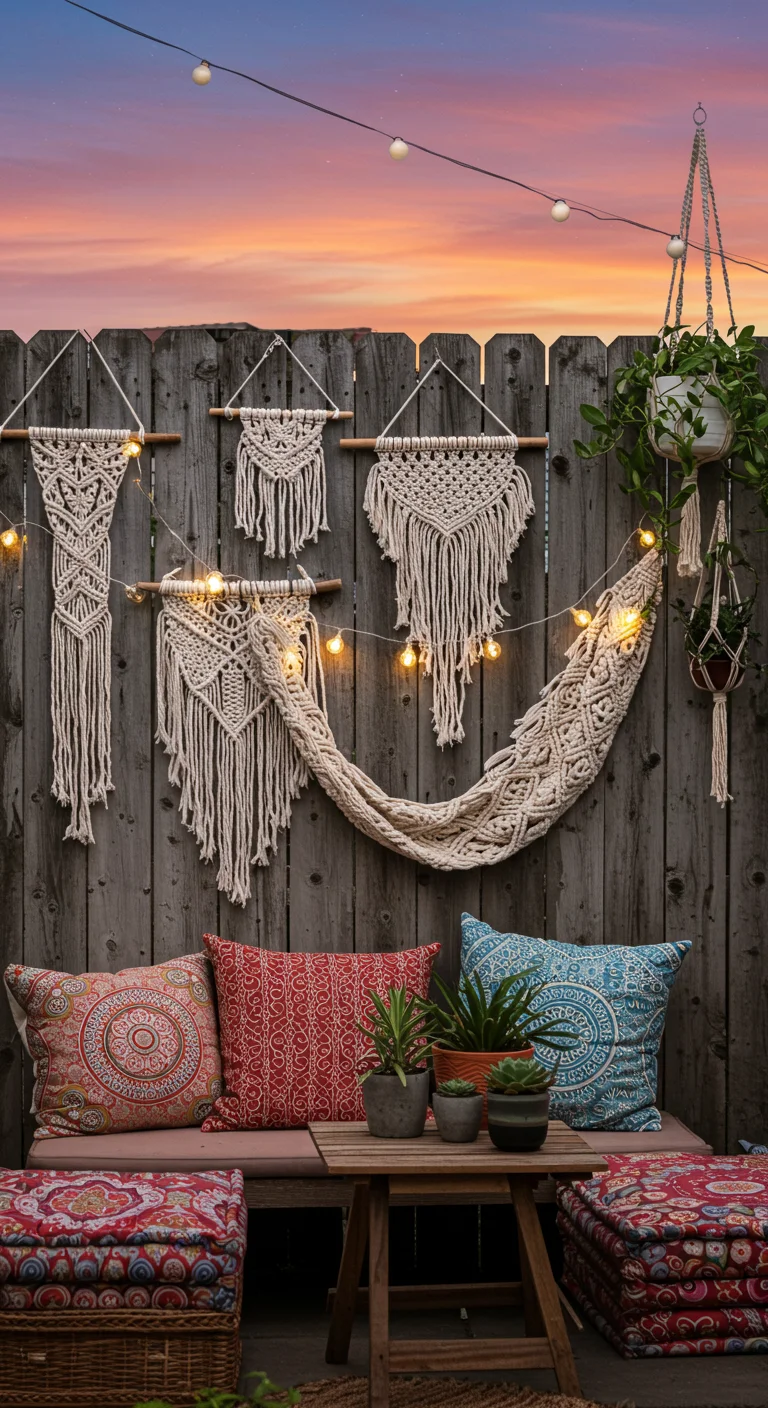 8. Artistic Touch: Macramé and Wall Hangings