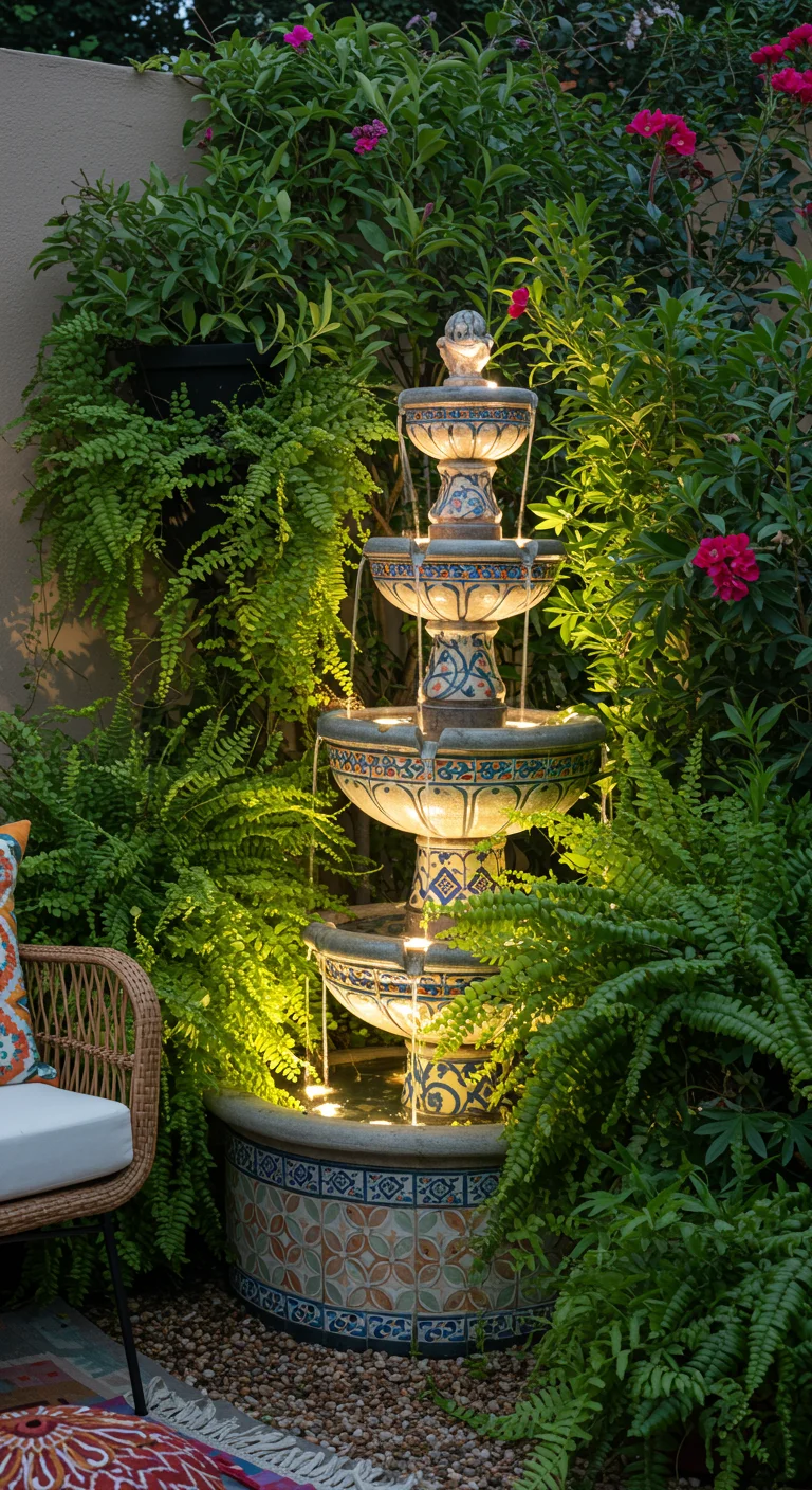 14. Water Features: Adding Serenity with Fountains