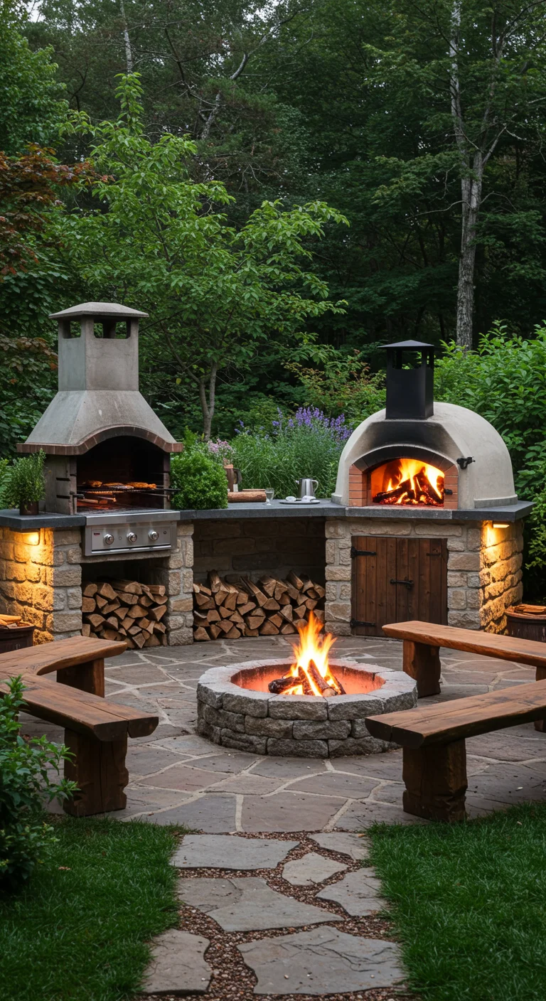 5. Fire Features: Grills, Ovens, and Wood-Fired Wonders
