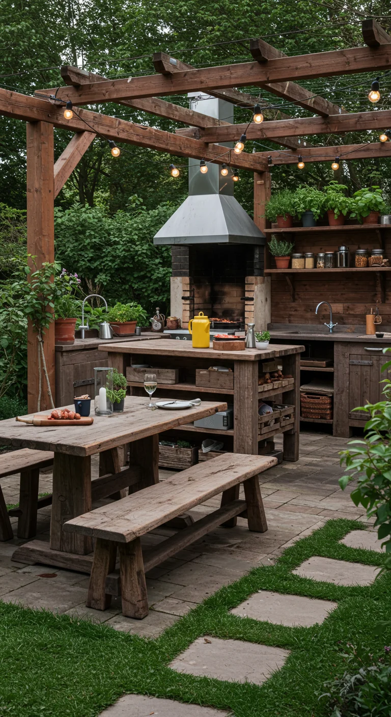 7. Creative Layouts: Maximizing Space in Your Outdoor Kitchen
