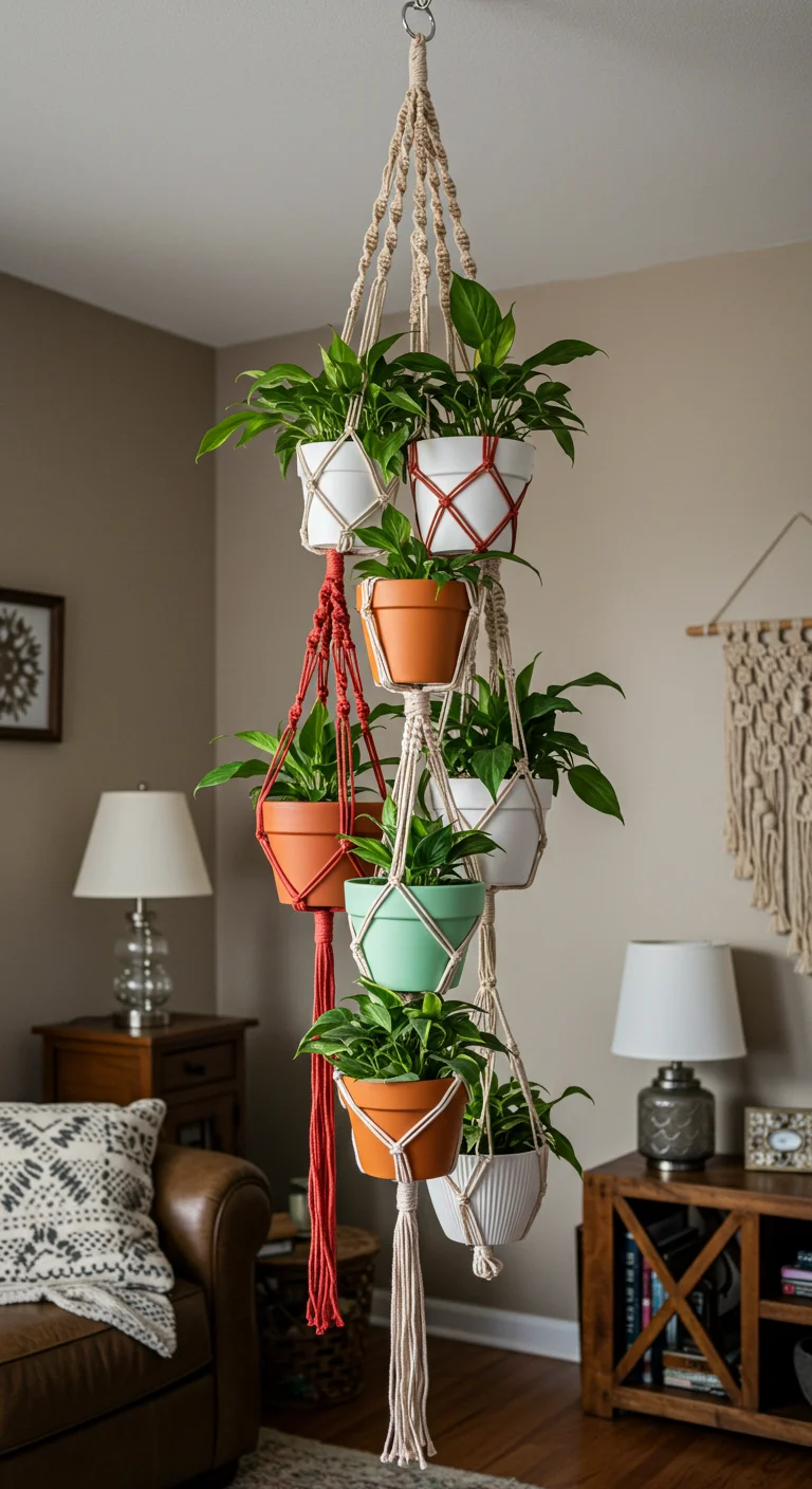 8. Multi-Tiered Marvels: Layered Hangers for a Dramatic Effect