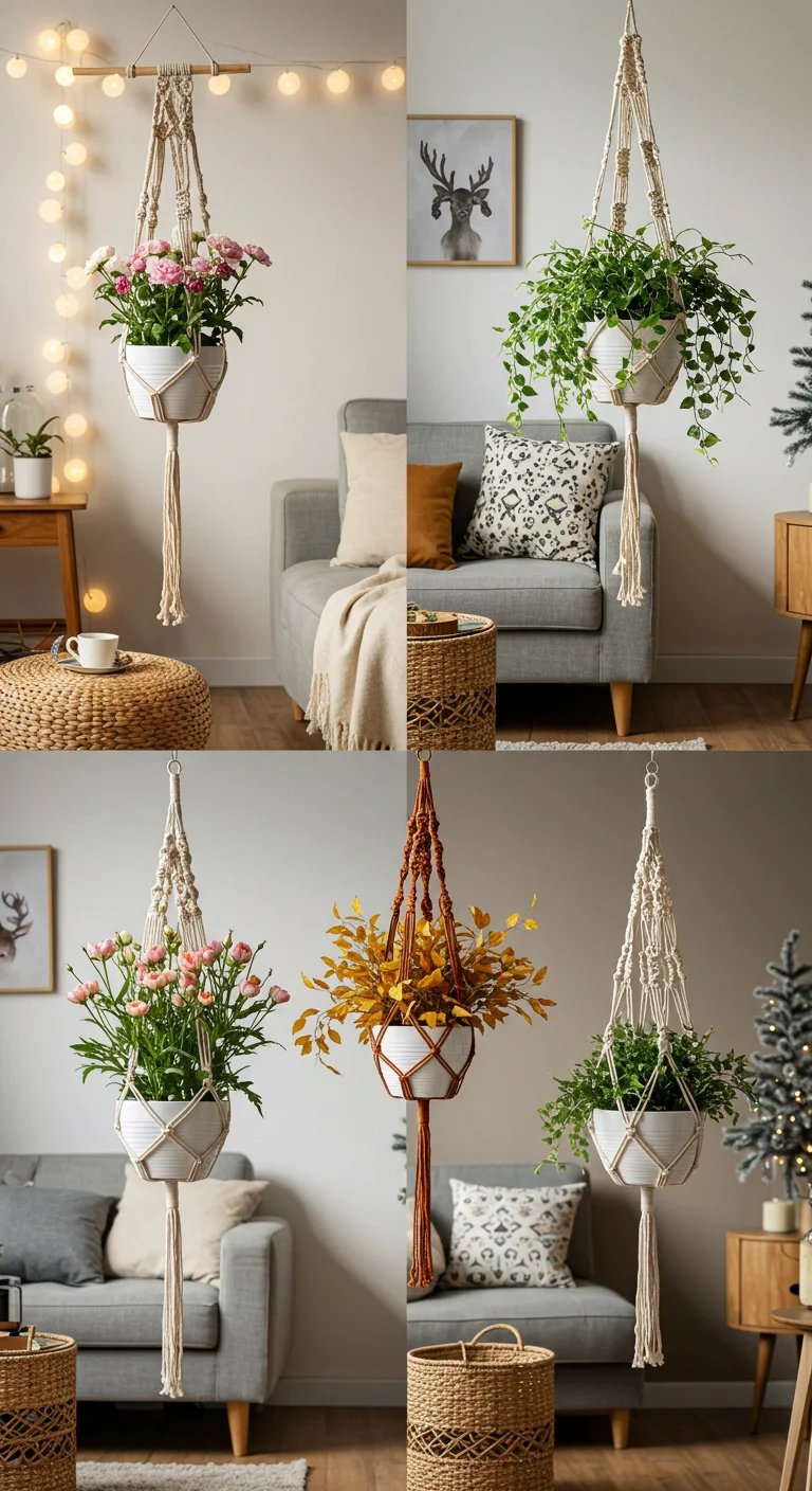 16. Seasonal Styles: Macrame Hangers for Every Occasion