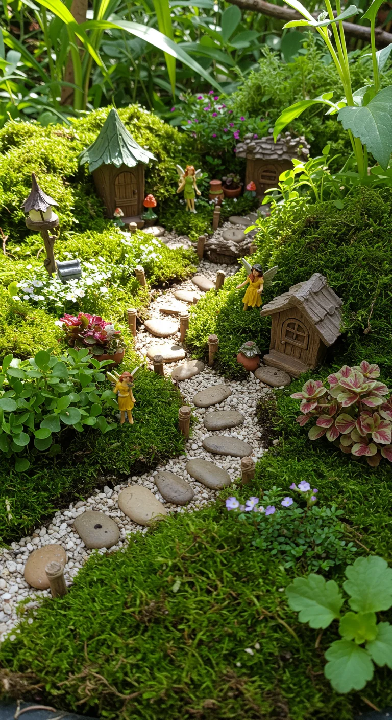 21. Crafting with Nature: DIY Fairy Garden Plant Arrangements