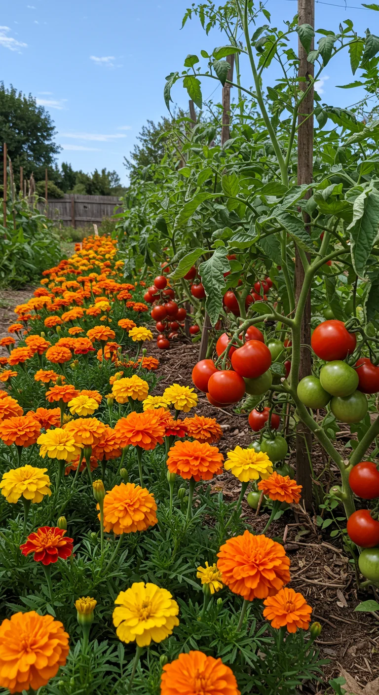 2. Marigolds: Nature’s Pest Deterrent