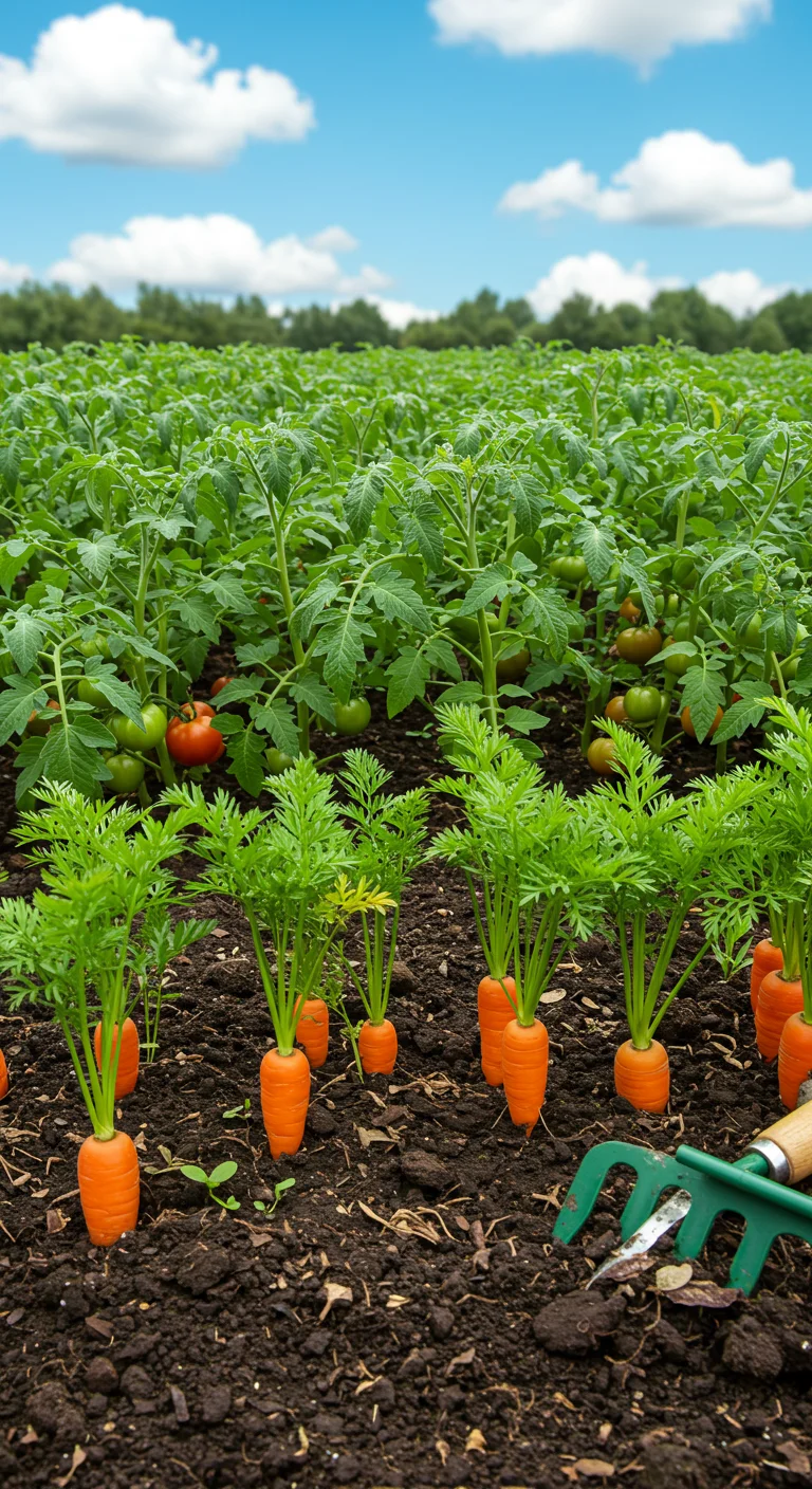 5. Carrots: Deep-Rooted Allies for Soil Aeration