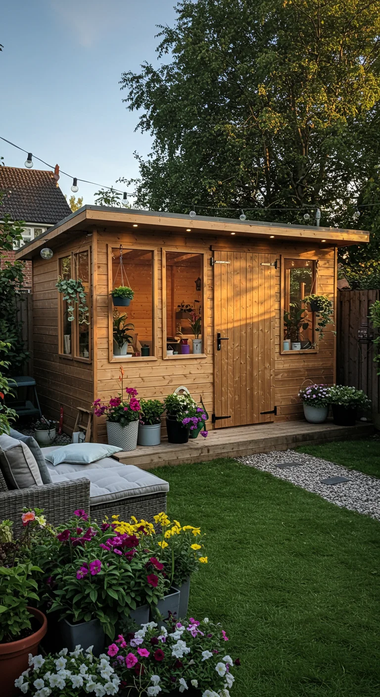 16. Install a Chic Garden Shed