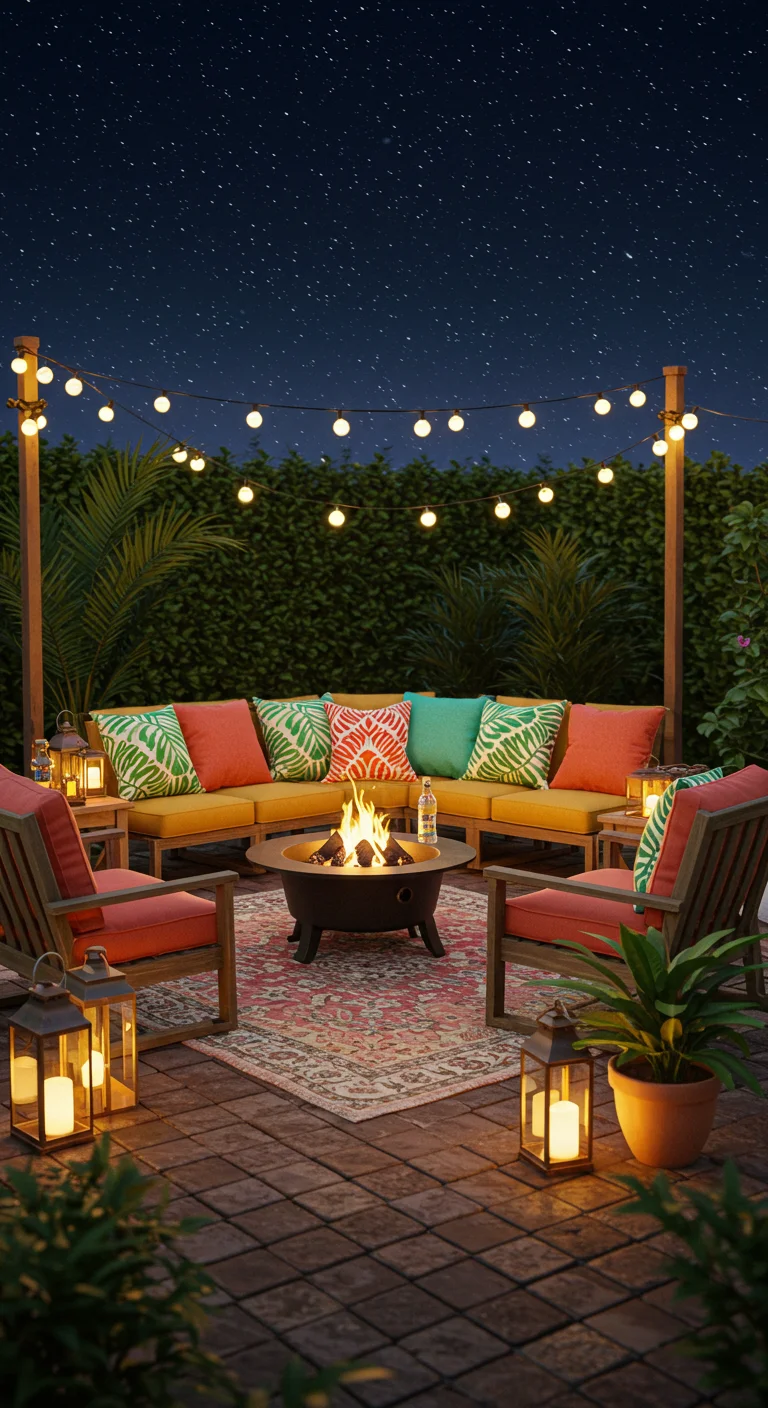 18. Create a Themed Outdoor Lounge
