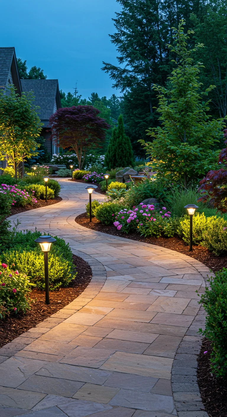 24. Install a Unique Garden Pathway