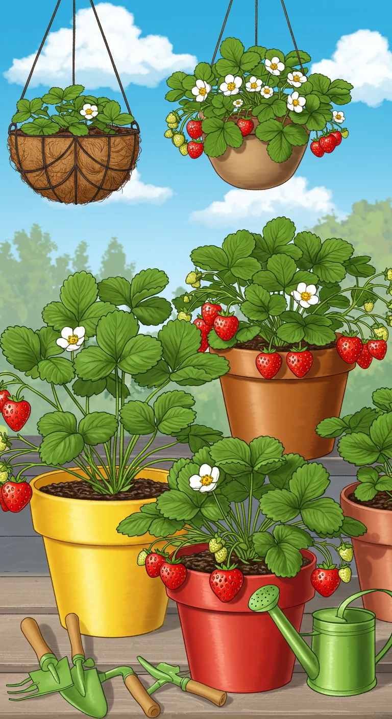 5. Sweet Success: The Art of Growing Strawberries in Containers