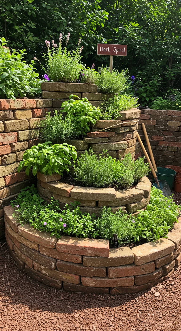 5. Herb Spiral: A Whimsical Way to Grow