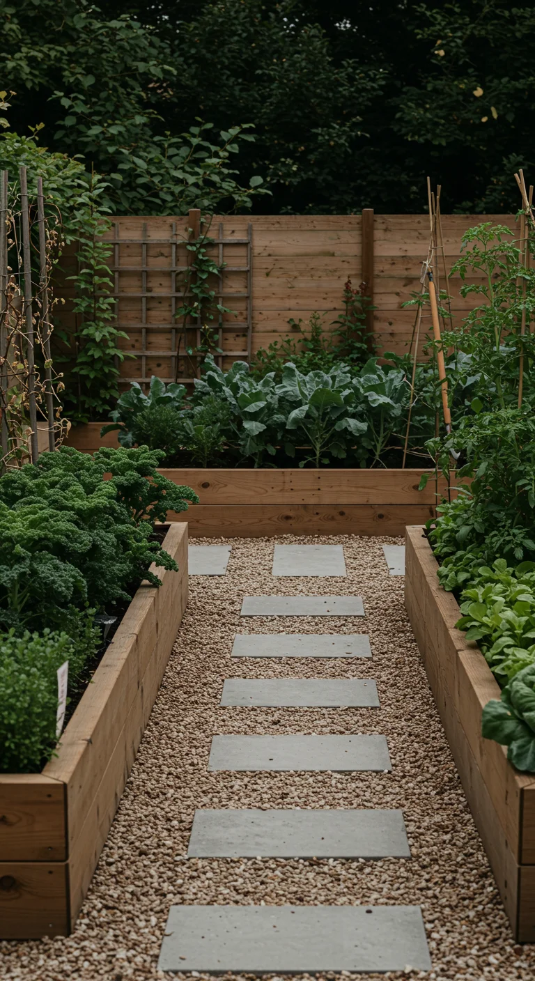 23. Modern Minimalism: Less is More in Vegetable Gardens