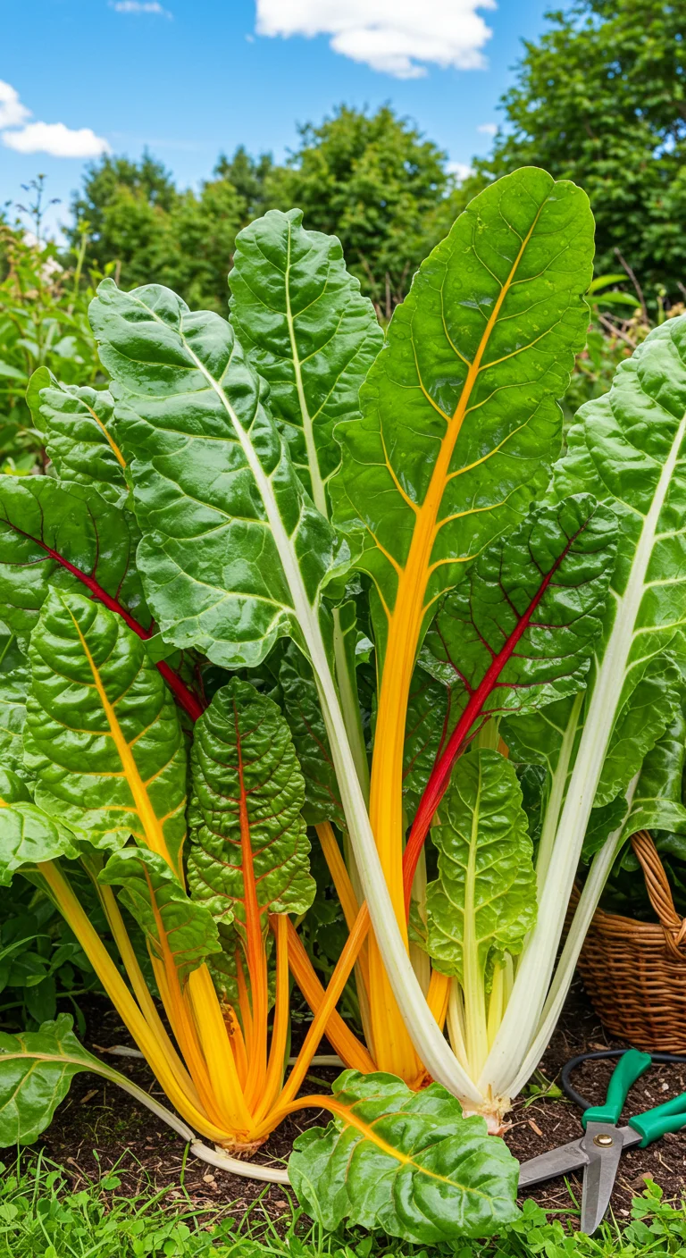 4. Swiss Chard: Colorful Leaves for Continuous Bounty