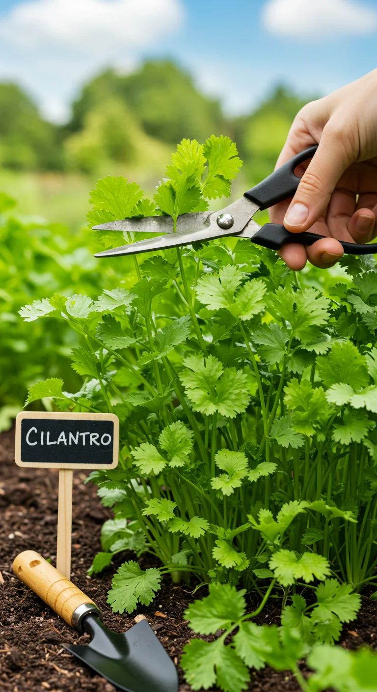 7. Cilantro: Fresh Flavor, Ready for Reaping