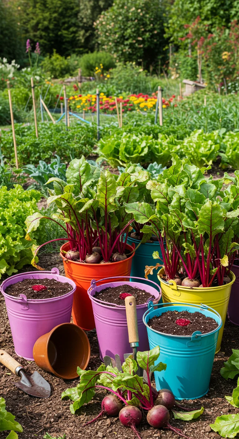 10. Beets That Beat the Odds: Colorful Roots in Buckets