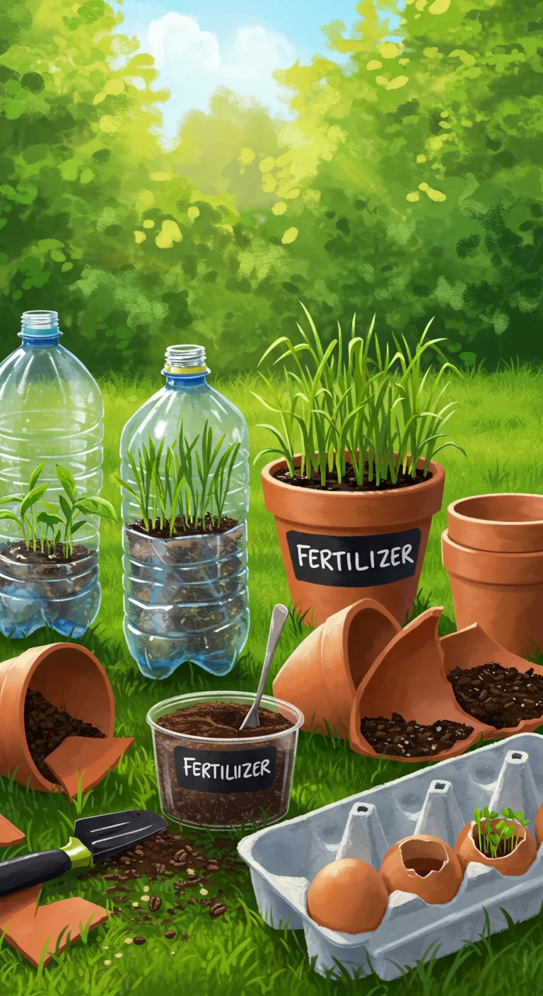 8. Repurposing Household Items: From Trash to Garden Treasure