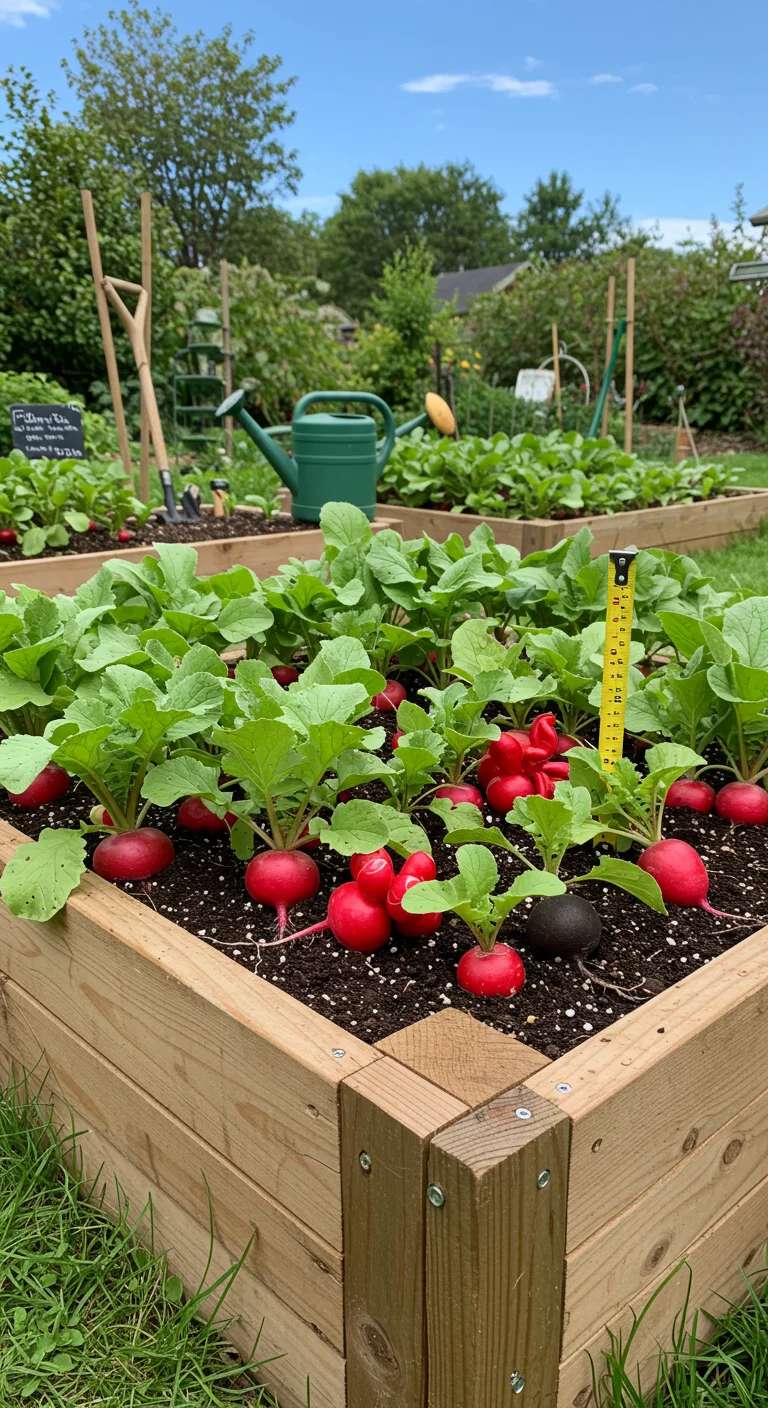 2. Mini Marvels: Radishes in Raised Beds