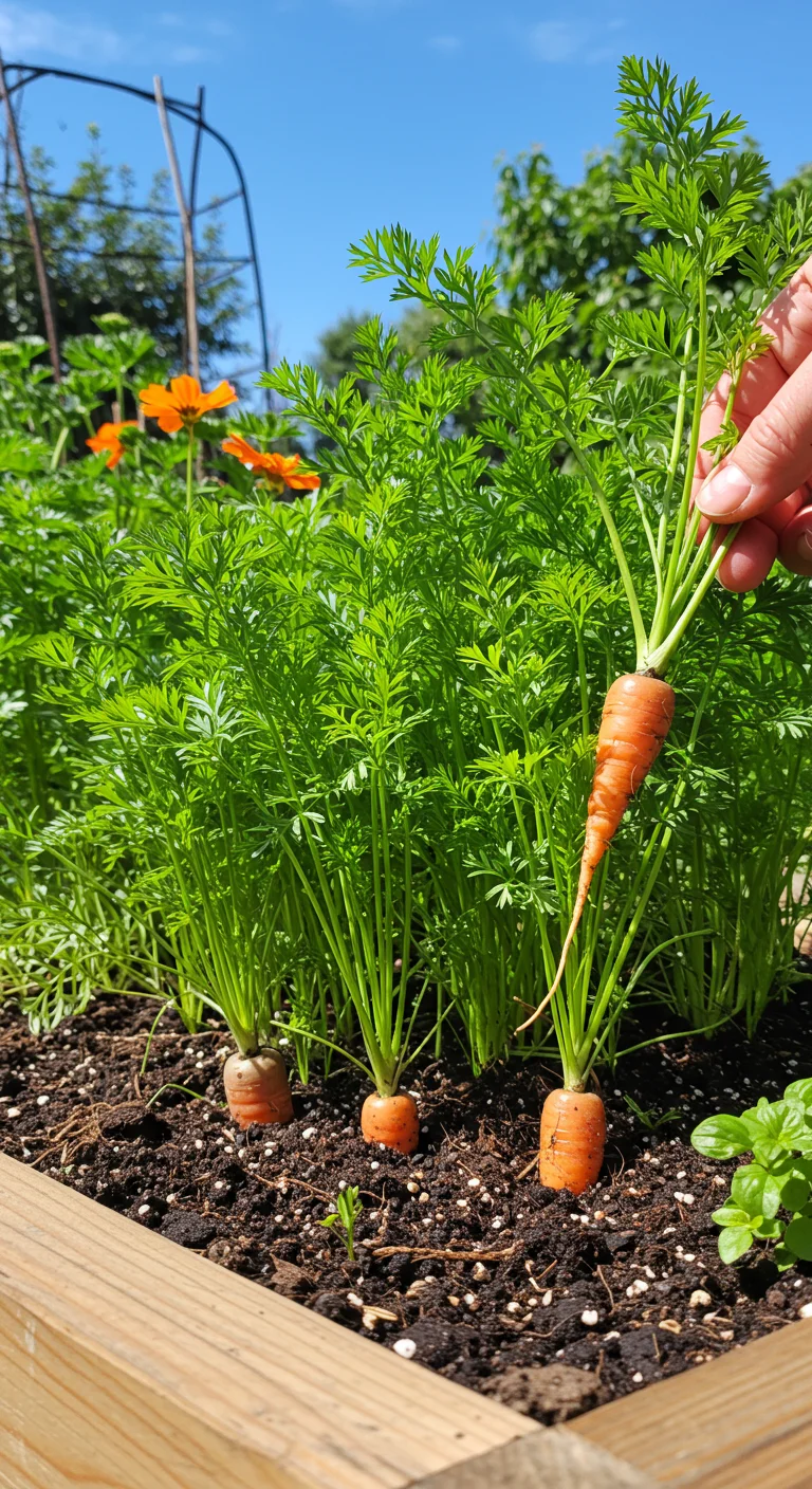 3. Tiny Treasures: Baby Carrots for Compact Gardens