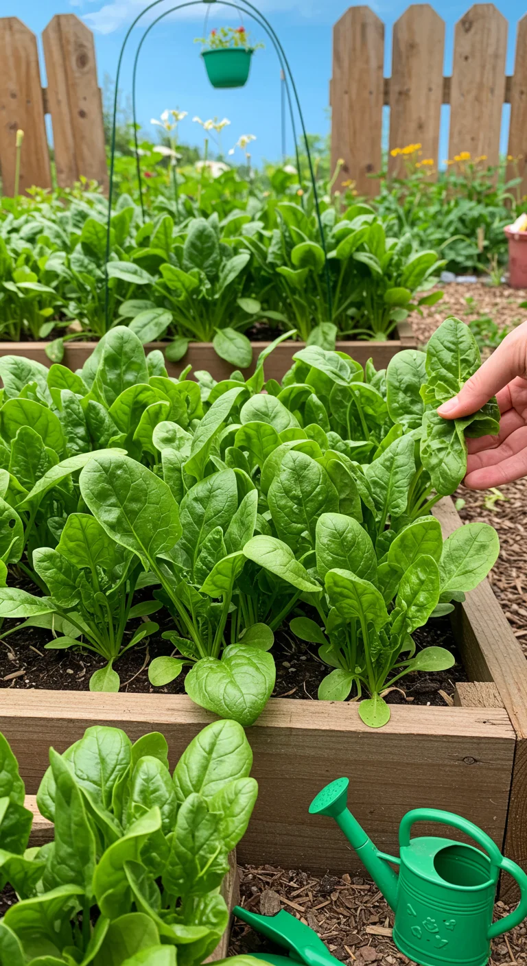 4. Flavorful Foliage: Spinach for Small Spaces