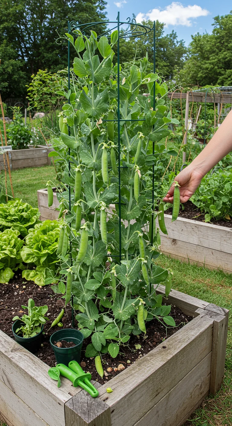 6. Peas on Earth: Growing Sweet Snap Peas