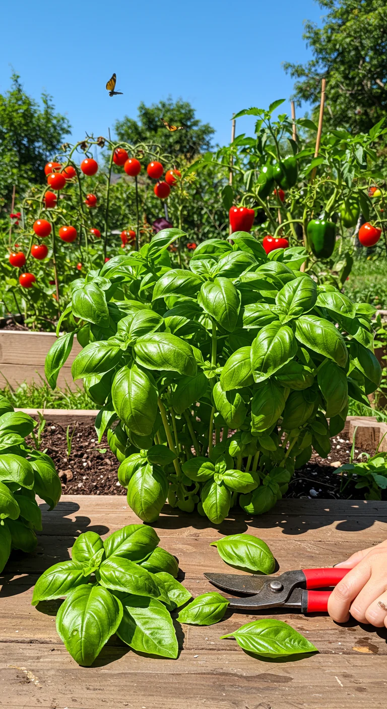 8. Herbs Galore: Basil for Flavorful Touches