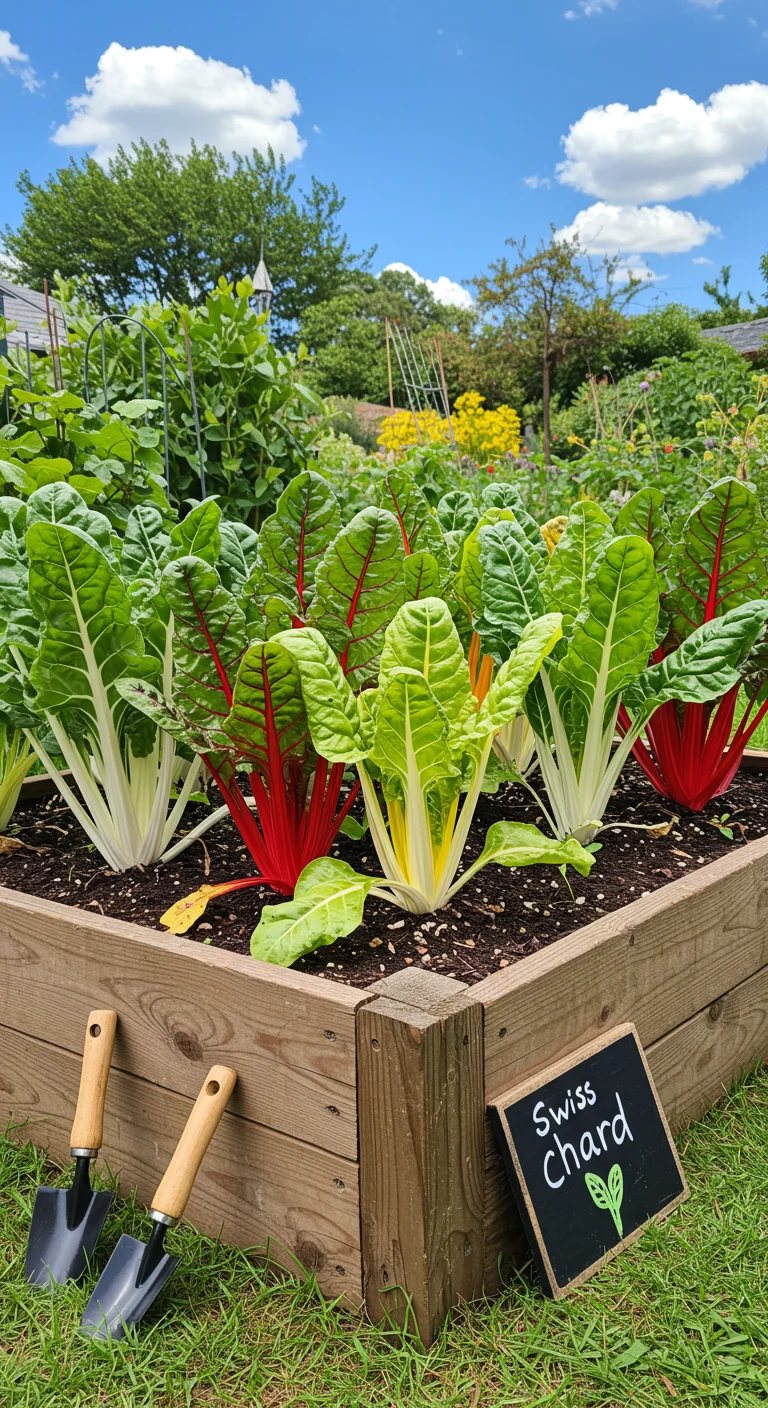16. Leafy Legends: Swiss Chard for Year-Round Harvest