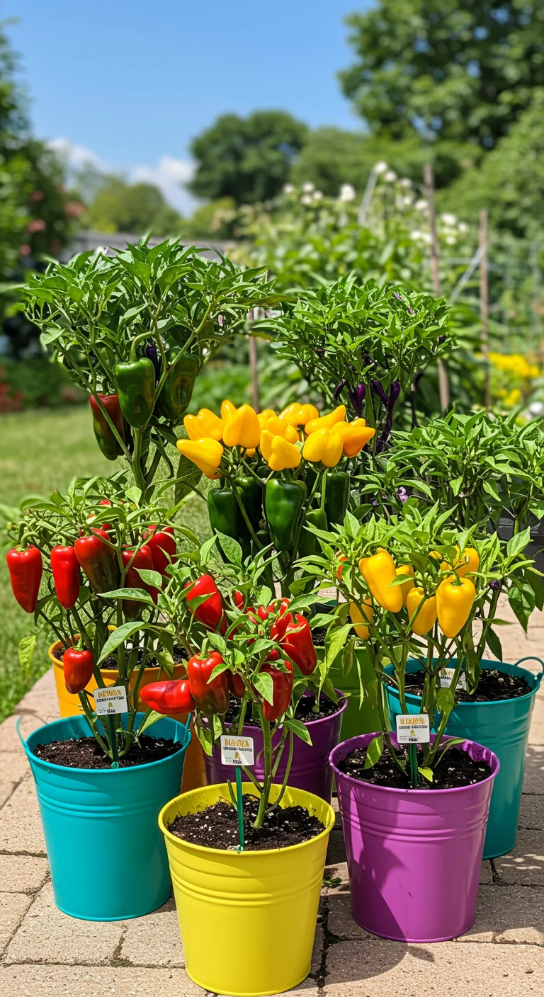 6. Peppers: Colorful Capsicum in Every Bucket