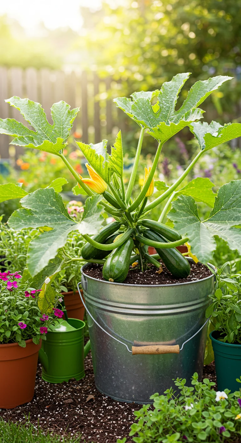 11. Zucchini: Abundant Harvests in Buckets