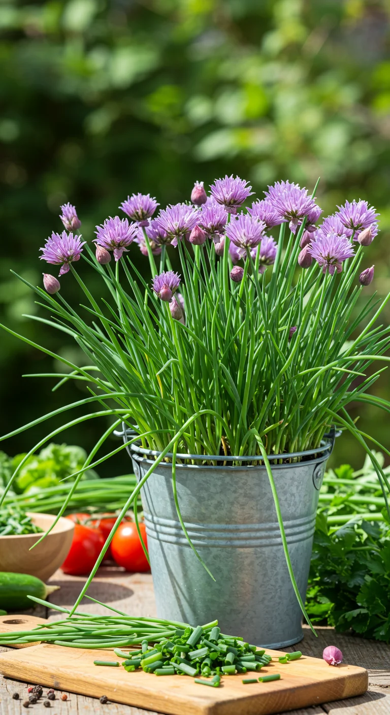 21. Chives: Perennial Herbs for Year-Round Flavor