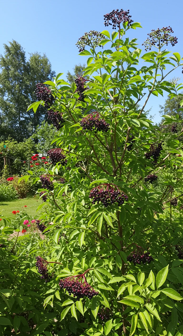 21. Elderberry: A Fast Privacy Option with Edible Berries