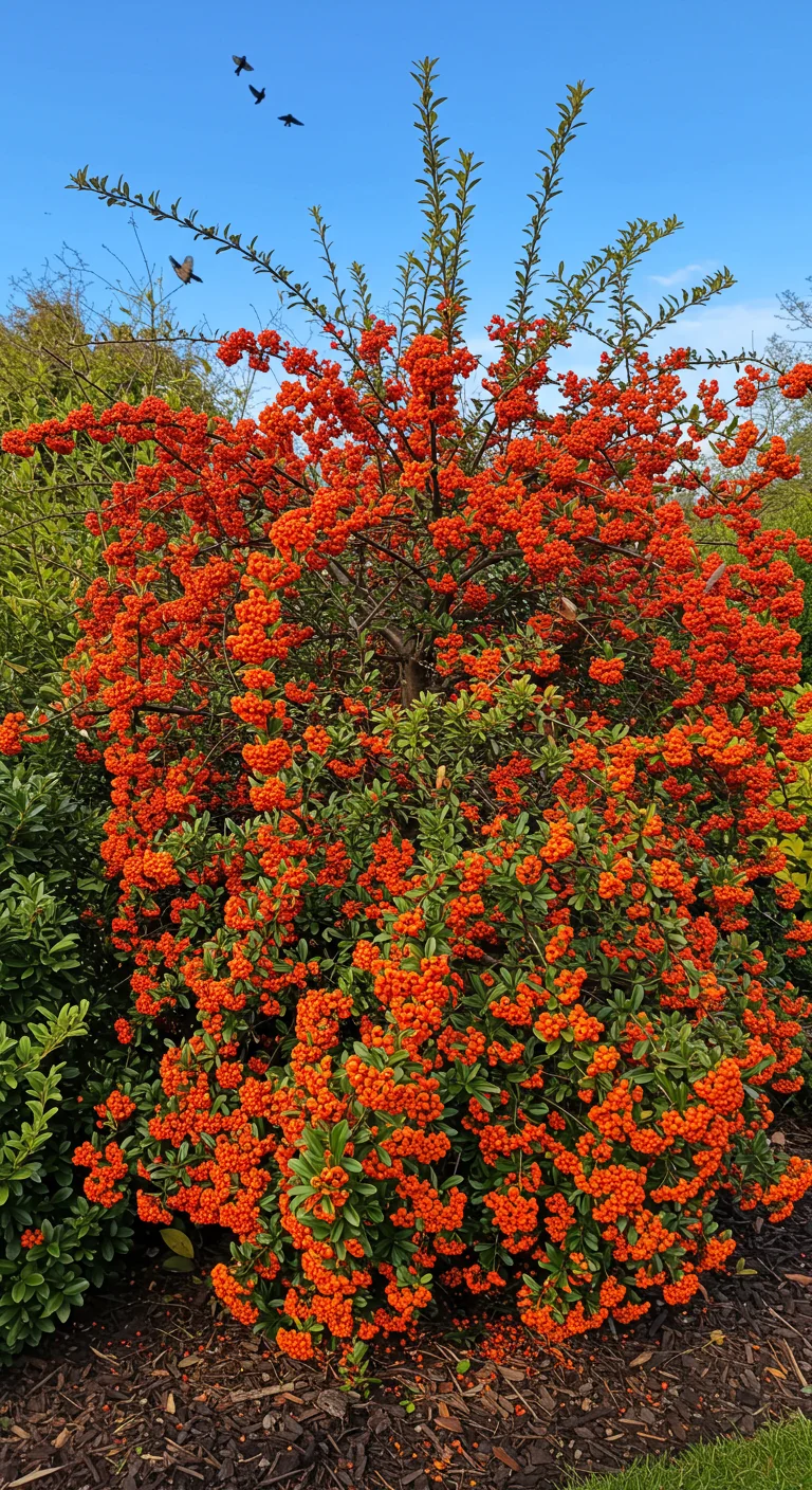 33. Pyracantha: A Spiky Yet Beautiful Privacy Option