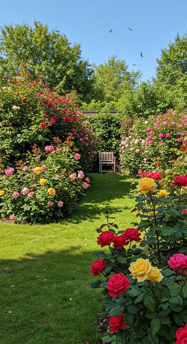 37. Rose Bush: A Flowering Privacy Delight
