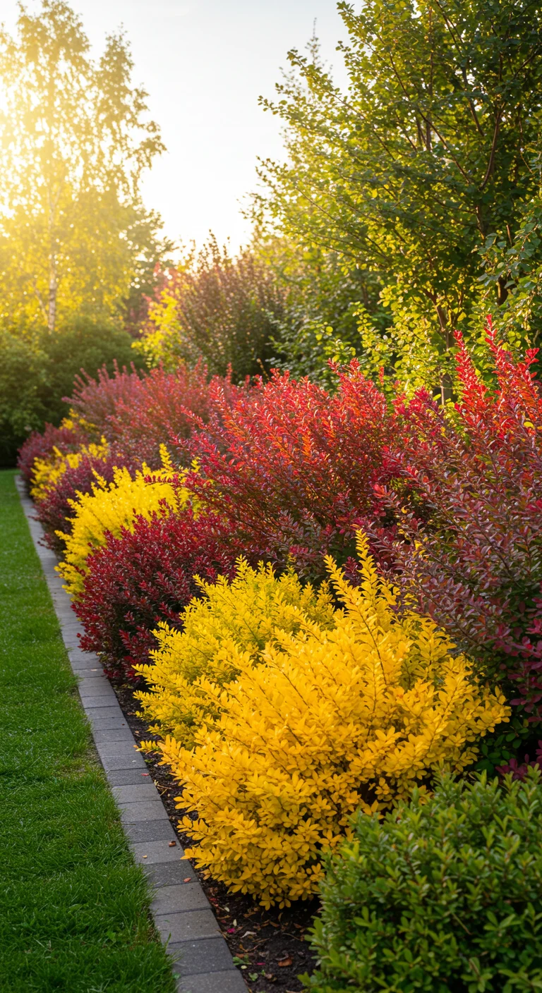 39. Barberry: Dense Privacy with Colorful Foliage