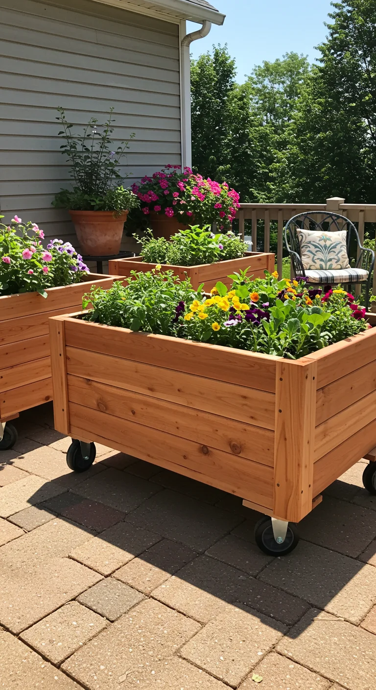 11. Garden on Wheels: Mobile Raised Bed Solutions